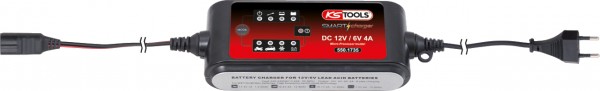 KS Tools 6V + 12V SMARTcharger Hochfrequenz-Batterieladegerät 4A