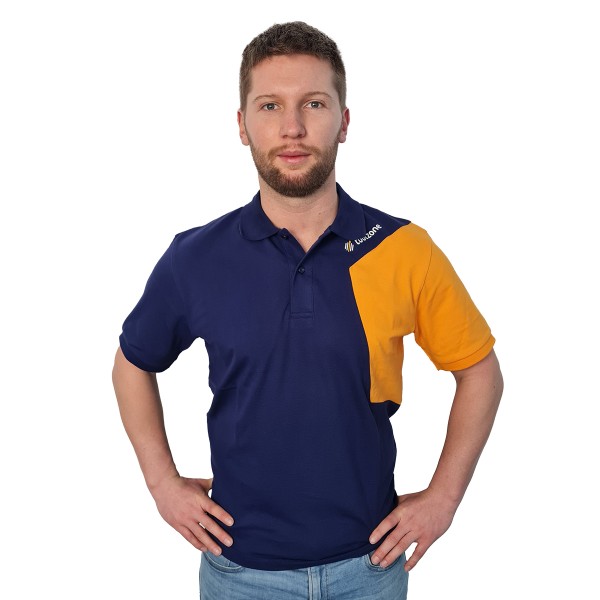 Premium Poloshirt Hexagon mit tuulzone Logo