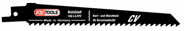 KS Tools Säbelsägeblatt Kurvenschnitt, CV, 150mm, 4,2mm, 5er Pack