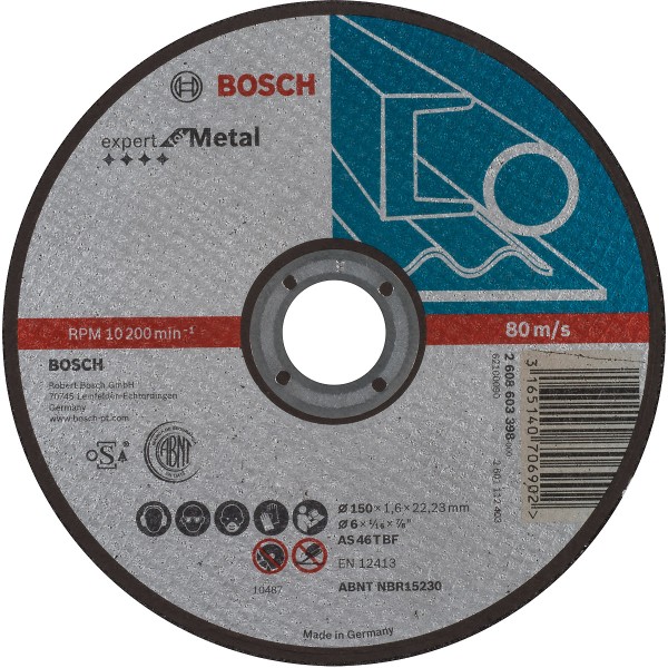 Bosch Trennscheibe gerade Expert for Metal AS 46 T BF, 150 mm, 1,6 mm