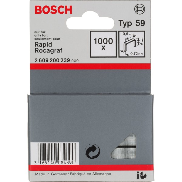 Bosch Feindrahtklammer Typ 68, 10,6mm breit