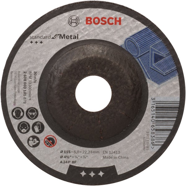 Bosch Schruppscheibe gekröpft, Standard für Metall A 24 P BF
