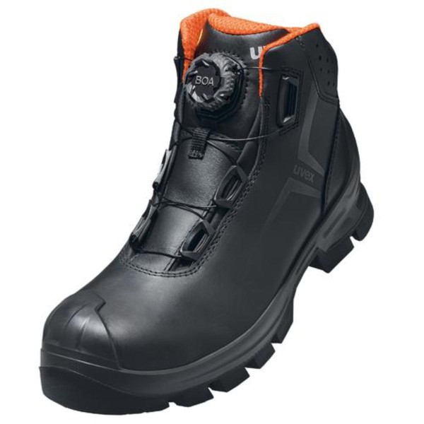 uvex 2 Sicherheitsschuh MACSOLE Stiefel S3, schwarz/orange