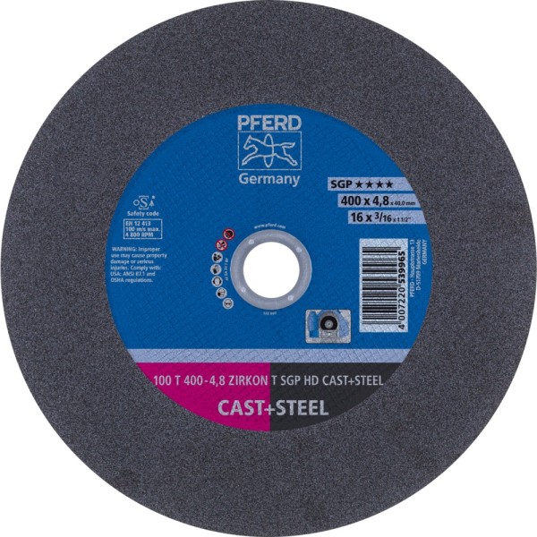 PFERD Stationäre Trennscheibe T HD CAST+STEEL für Guss/Stahl