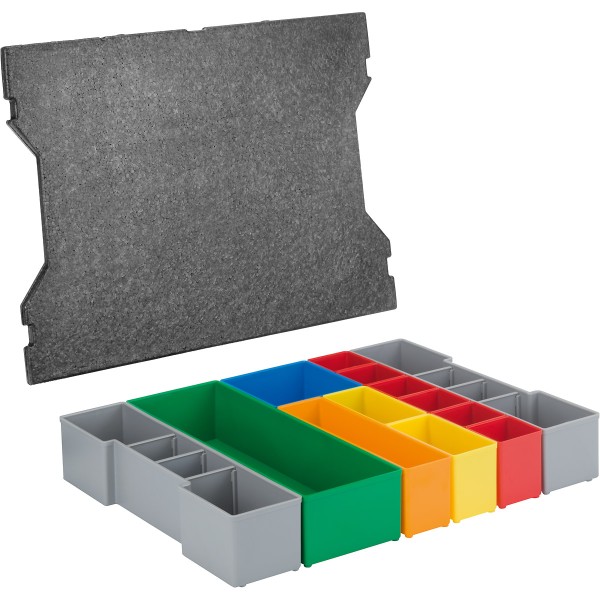 Bosch Boxen für Kleinteileaufbewahrung inset box Set 13 Stück, Passend zur L-BOXX 102