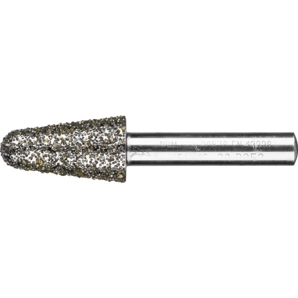 PFERD Diamant-Schleifstift Kegel zum Schleifen von Grau-und Sphäroguss