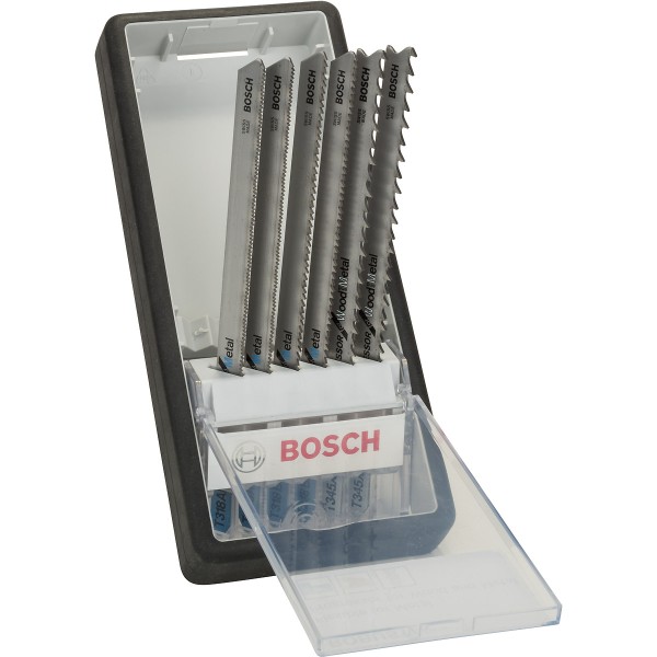 Bosch Stichsägeblatt-Set Robust Line Metal Profile, T-Schaft, 6-teilig