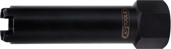 KS Tools Druckschrauben-Zapfenstecknuss, 22,0x28,5x122,0 mm