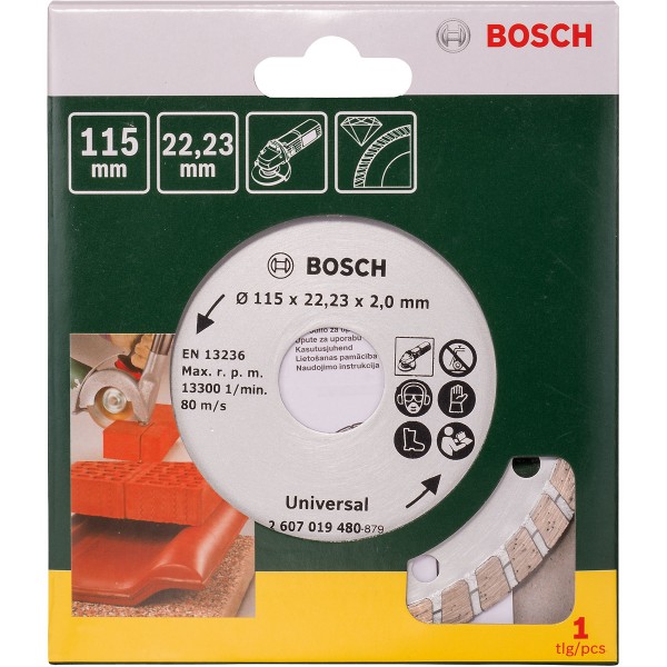 Bosch Diamanttrennscheibe Turbo, Durchmesser (mm):115