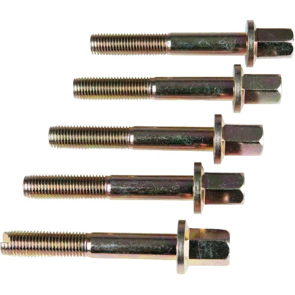 KS Tools Abziehschrauben mit Bund + Reinigungsnut M12x1,5, 5er Pack