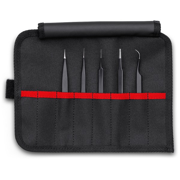 KNIPEX Universalpinzetten-Set ESD 5-teilig 195 mm