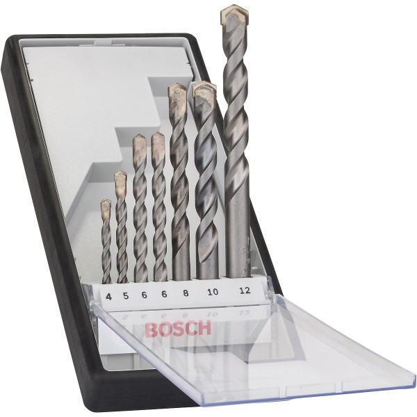 Bosch Betonbohrer-Robust Line-Set CYL-3, Silver Percussion, 7-teilig, 4 - 12 mm