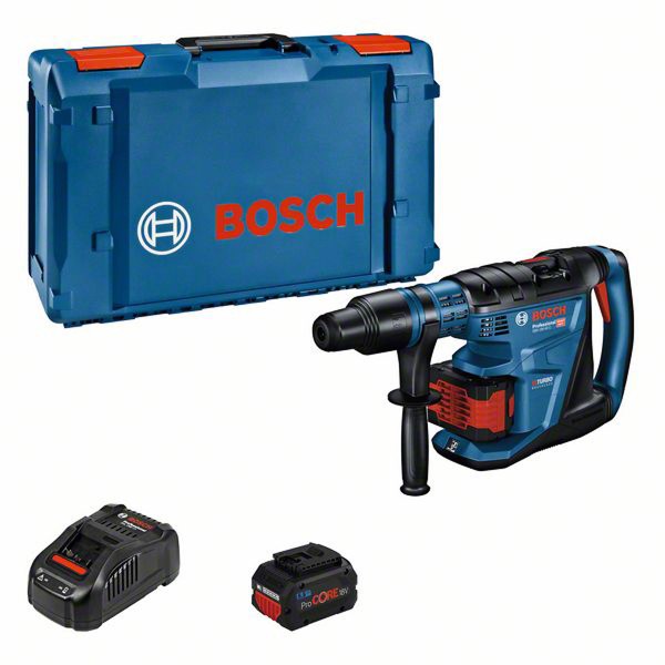 Bosch Akku-Bohrhammer BITURBO mit SDS max GBH 18V-40 C, 2 x Akku ProCORE18V 5.5Ah