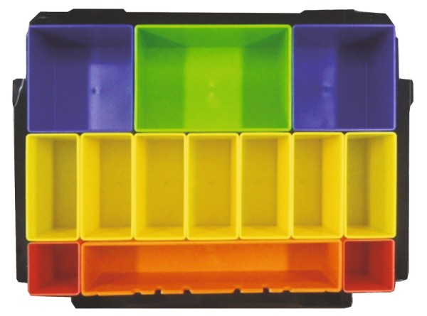 Makita Boxeinsatz farbige Boxen, 13 Boxen - Höhe 70 mm - P-83652