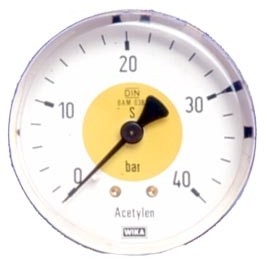 ELMAG Flaschendruckmanometer (Azetylen)