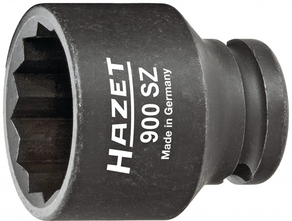 HAZET Schlag- Maschinenschrauber Steckschlüssel-Einsatz (1/2 Zoll), Außen-Doppel-Sechskant-Tractions