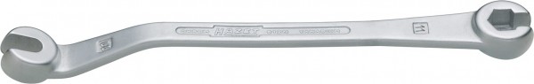 HAZET Bremsleitungs-Schlüssel, offen, Außen-Sechskant Profil SW 11 mm