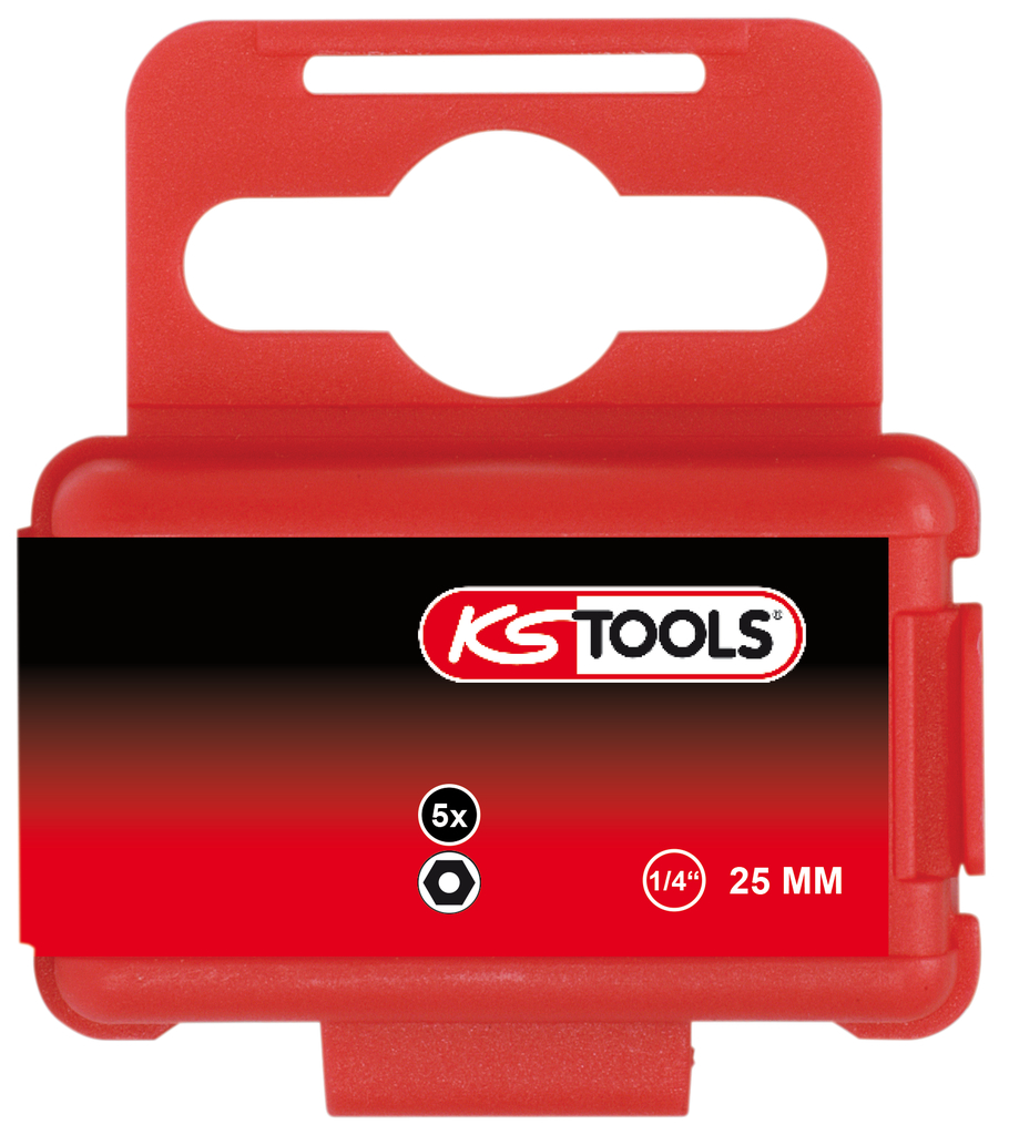 KS Tools 1/4" CHROMEplus Bit-Stecknuss Innensechskant 5/32" 