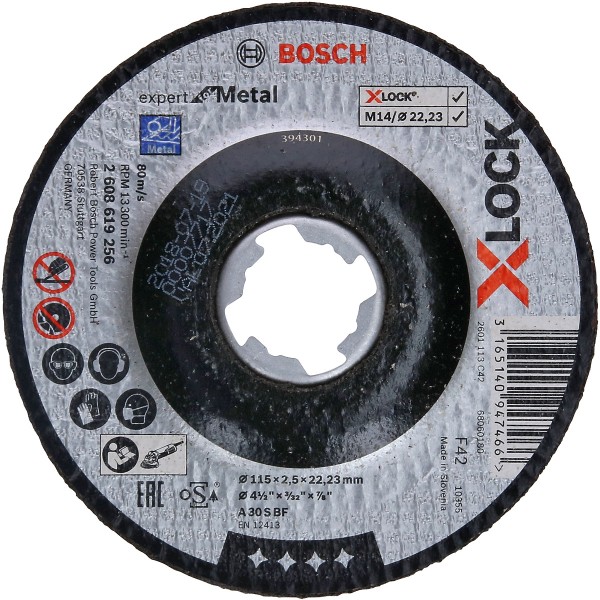 Bosch Trennscheibe X-LOCK gekröpft Expert for Metal A 30 S BF