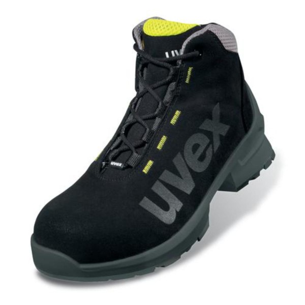 uvex 1 Sicherheitsschuh Stiefel S2, schwarz/gelb