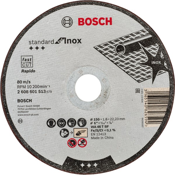 Bosch Trennscheibe gerade Standard for Inox WA 46 T BF, 150 mm, 1,6 mm