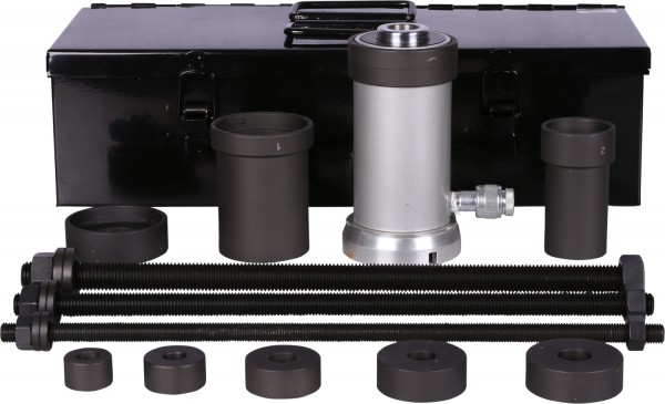 KS Tools Universal Zughülsen-Satz mit Hydraulikzylinder 18 t, 24-tlg