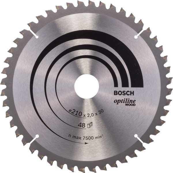 Bosch Kreissägeblatt Optiline Wood für Kapp- und Gehrungssäge ø 210 mm