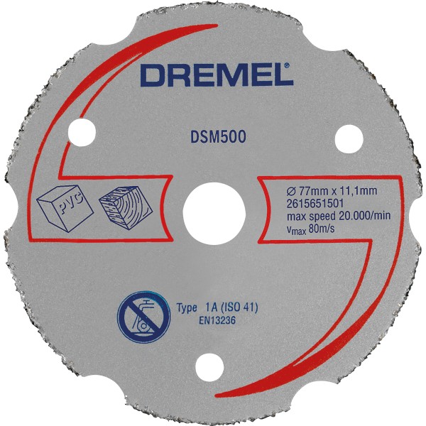 Bosch DREMEL® DSM20 Mehrzweck-Karbidtrennscheibe, DSM500