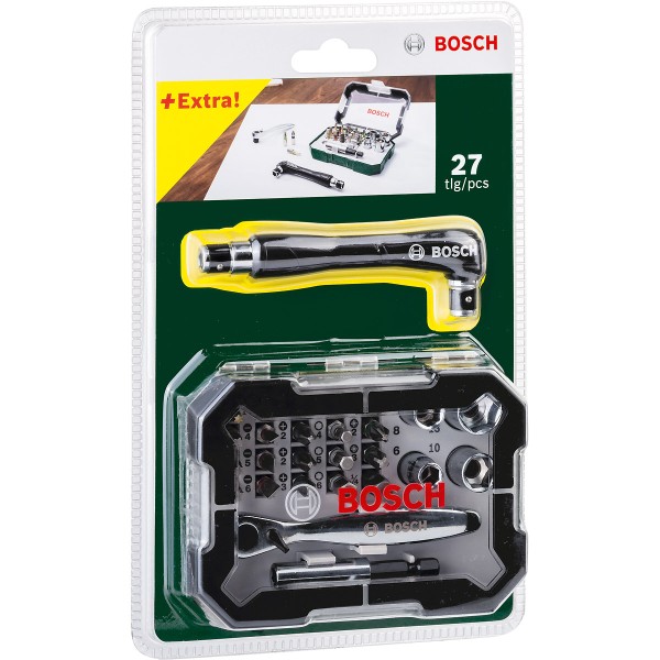 Bosch Promo-Schrauberbit-Sets mit Ratsche, 26-tlg.