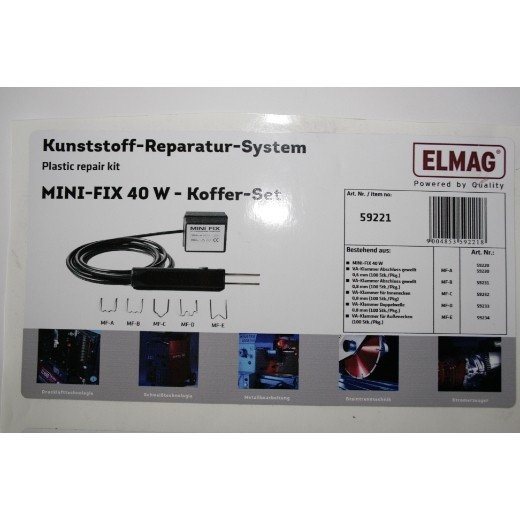 ELMAG Aufkleber für MINI-FIX 40 W - Koffer-Set