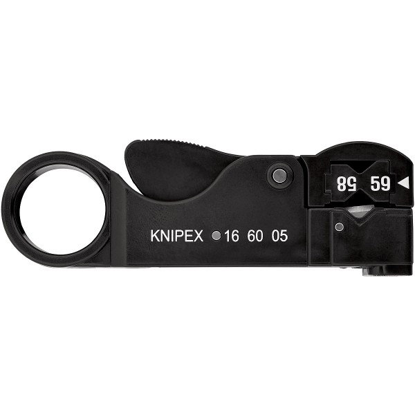 KNIPEX Abisolierwerkzeug für Koaxialkabel 105 mm