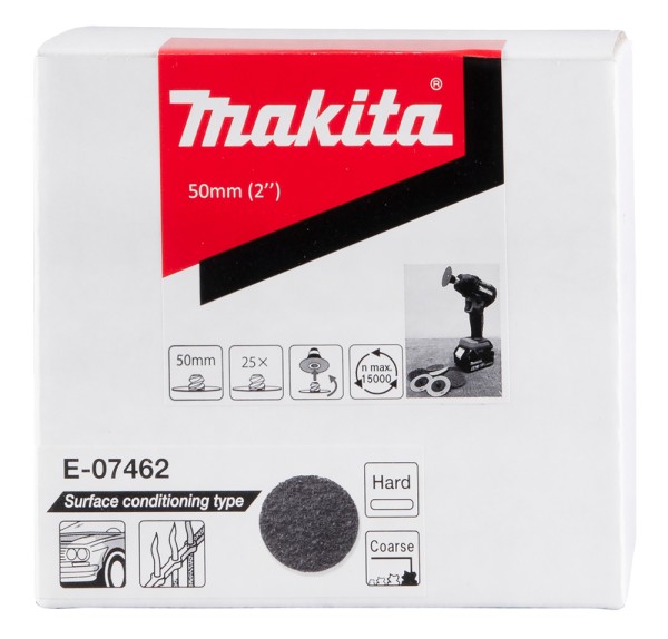 Makita Vliesscheibe, 50 mm - hart grob - E-07462