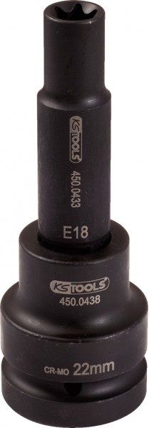 KS Tools 3/4" Torx-E-Kraft-Stecknuss, lang