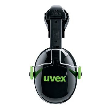 uvex K1H Helmkapselgehörschutz schwarz/grün SNR 27 dB Größe S/M/L