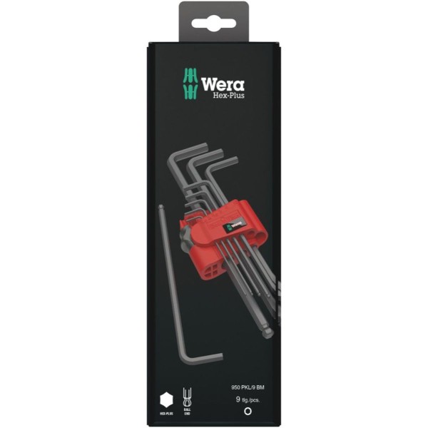 Wera 950/9 Hex-Plus 6 SB Winkelschlüsselsatz, metrisch, BlackLaser, 9-teilig