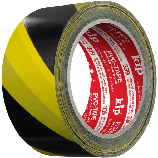 339 54 PVC-Warnband schwarz/gelb