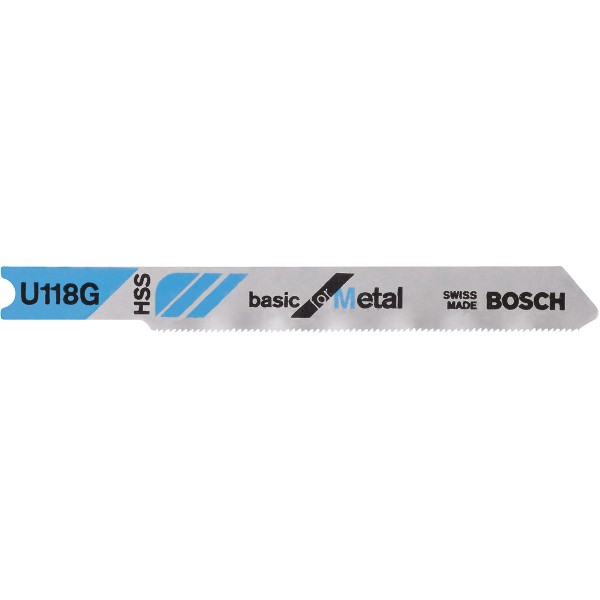 Bosch Stichsägeblatt U 118 G Basic for Metal, 3er-Pack