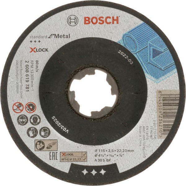 Bosch X-LOCK Standard for Metal Trennscheibe gekröpft