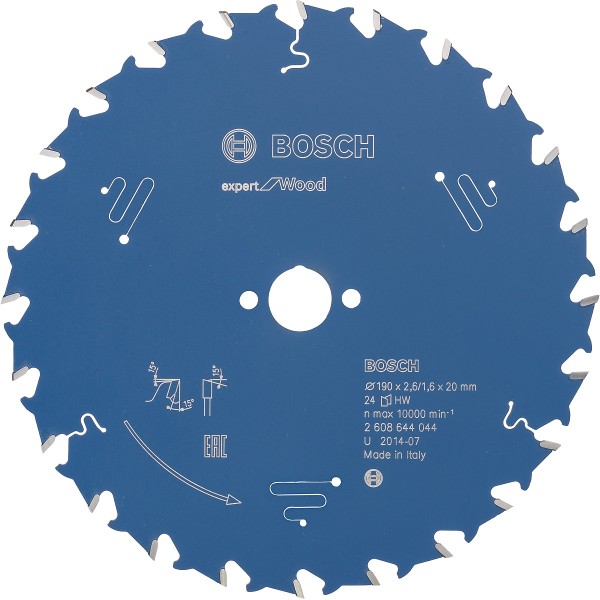 Bosch Kreissägeblatt Expert for Wood ø 190 mm, Bohrung 20 mm