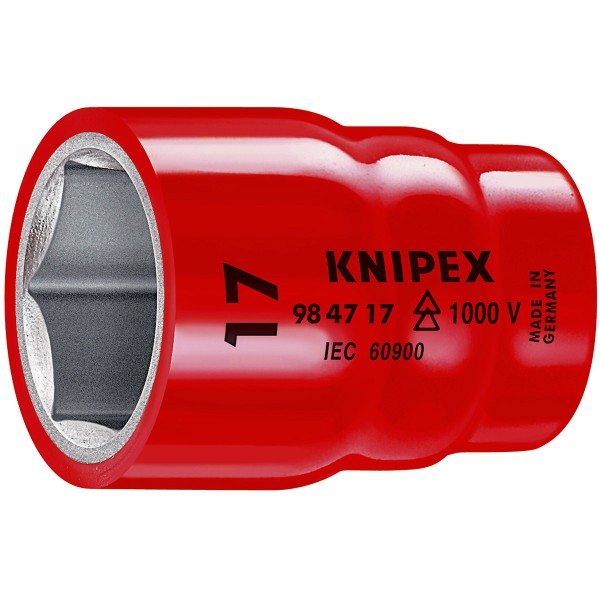 KNIPEX Steckschlüsseleinsatz 1/2 für Sechskantschrauben