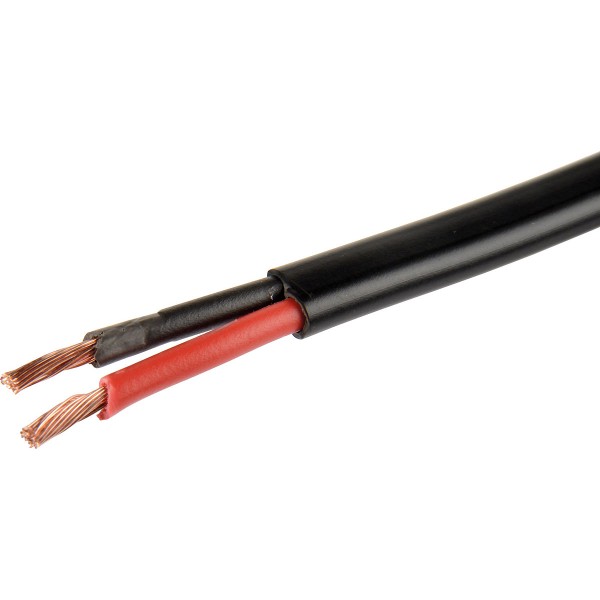 HERTH&BUSS Kabel, FLYY, 2x 1,5mm², schwarz/rot, 5m
