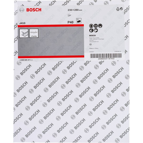 Bosch Schleifblatt J410, Standard for Metal, 230 x 280 mm, ungelocht