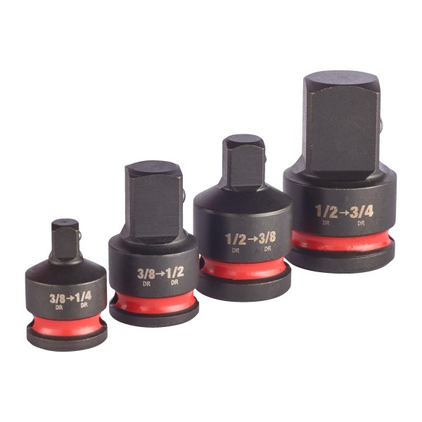 Milwaukee SHOCKWAVE Schlagnuss Adapter Set 4-teilig