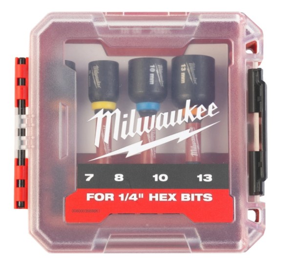 Milwaukee Shockwave Steckschlüssel Hex Set 4-teilig