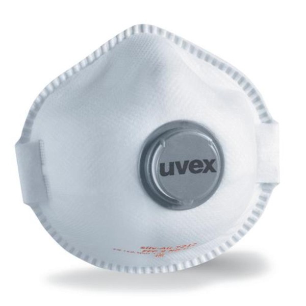 uvex Atemschutzmaske silv - Air e 7212 FFP2 mit Ausatemventil - 15 Stück