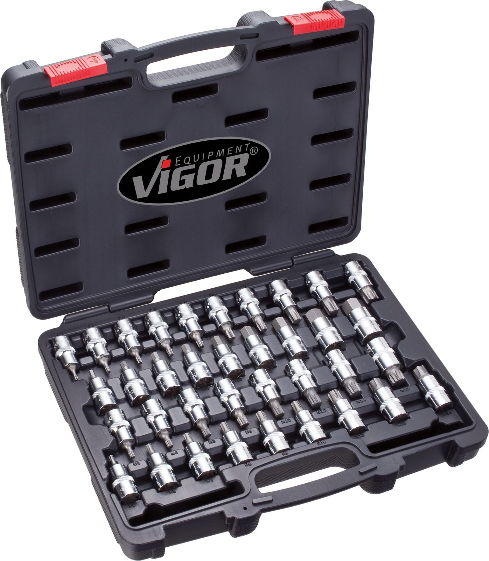 VIGOR TORX Plus Schraubendreher-Einsatz, T40+, 1/2 Zoll Vierkant – Für Akkuschrauber & Handwerkzeuge